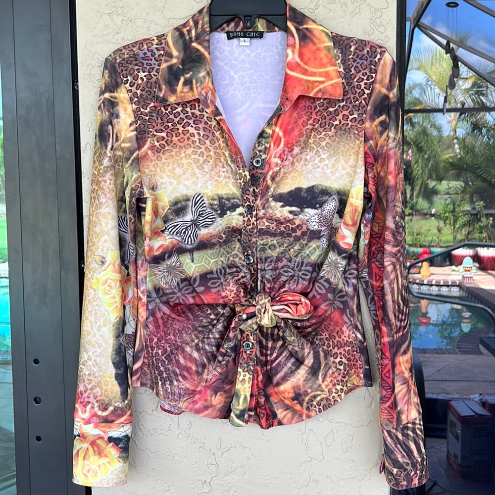 BOHO CHIC beautiful top, great gently used condition